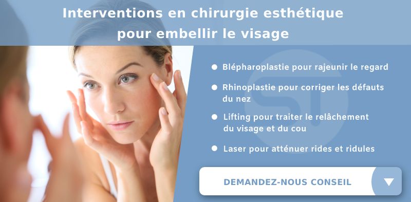 Listes de chirurgies esthétiques pour embellir son visage